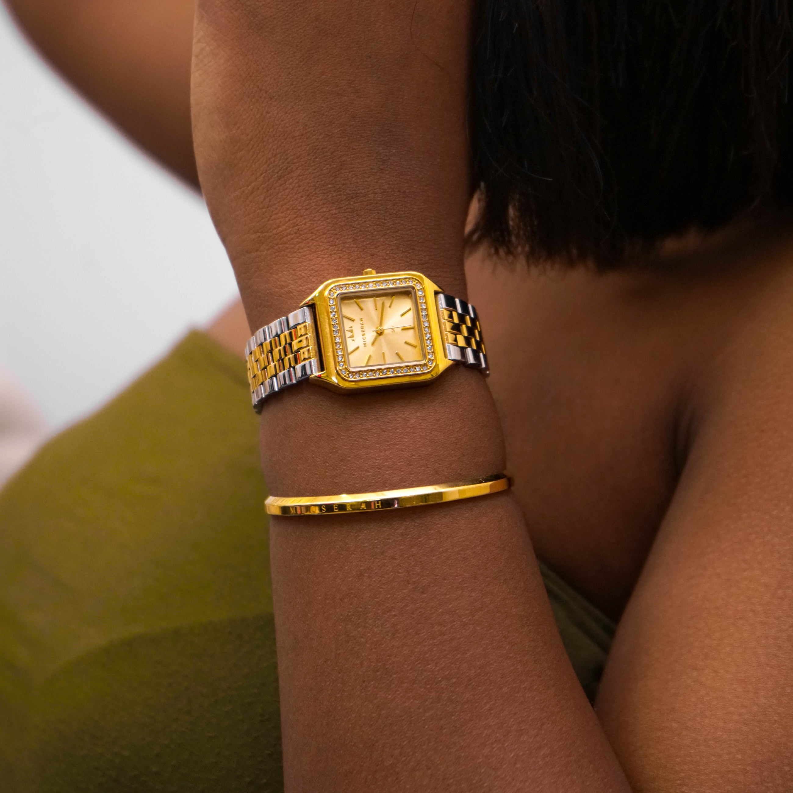 5th Silver Gold Silver × Gold Cuff (With Flower Box)