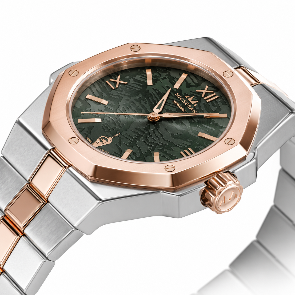 Heritage 33- Emerald Rose Gold