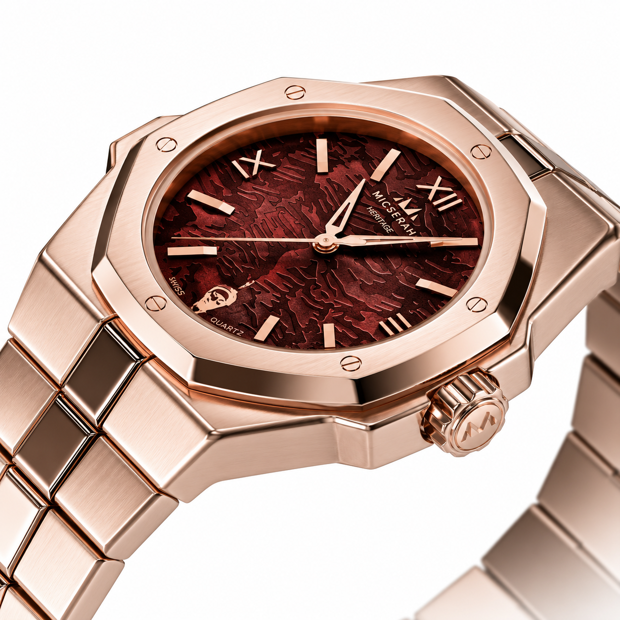 Heritage 33 Burgundy Rose Gold