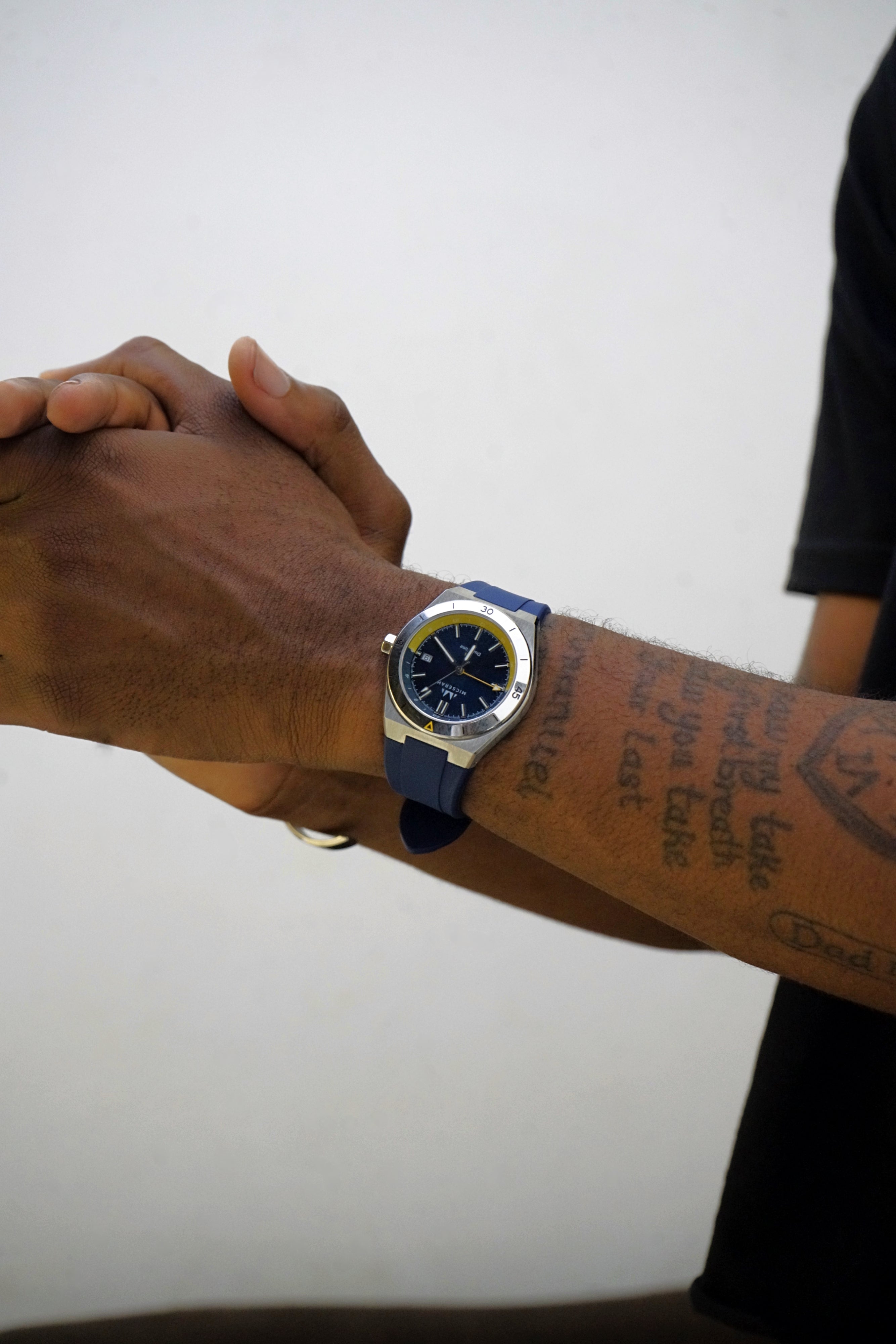 GMT 24 Dual Time - Blue with Rubber strap