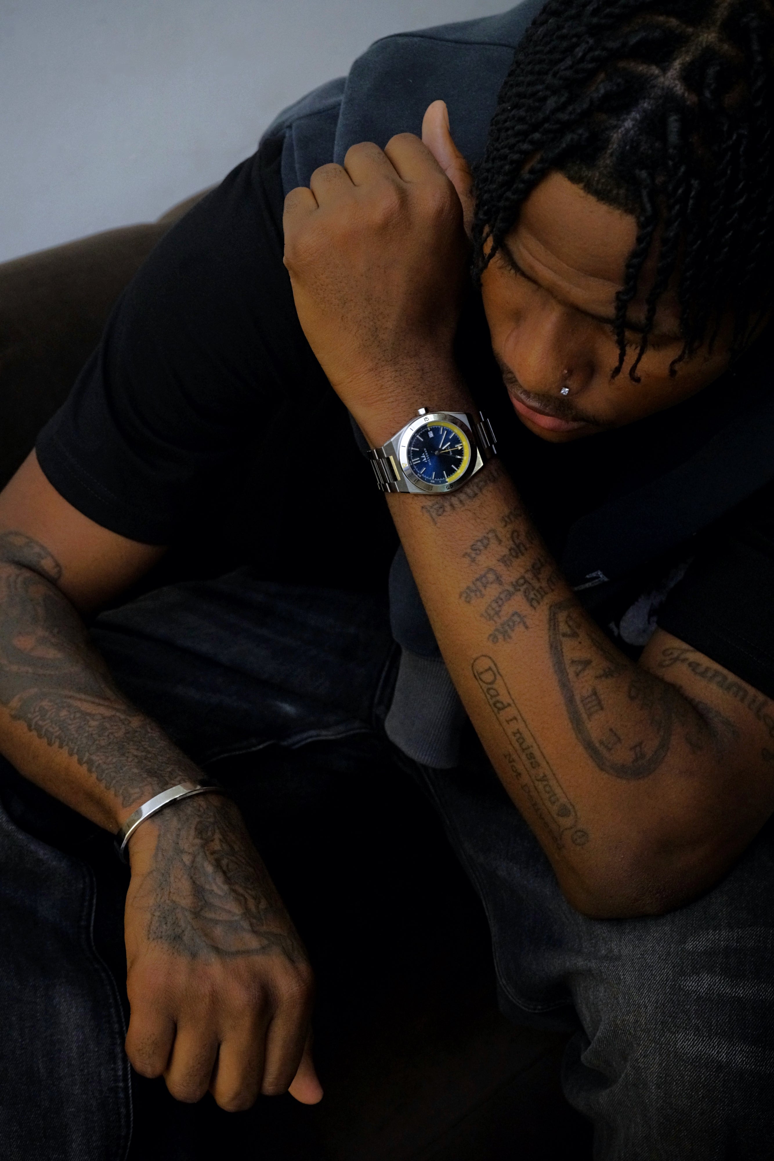 GMT 24 Dual Time - Silver Blue