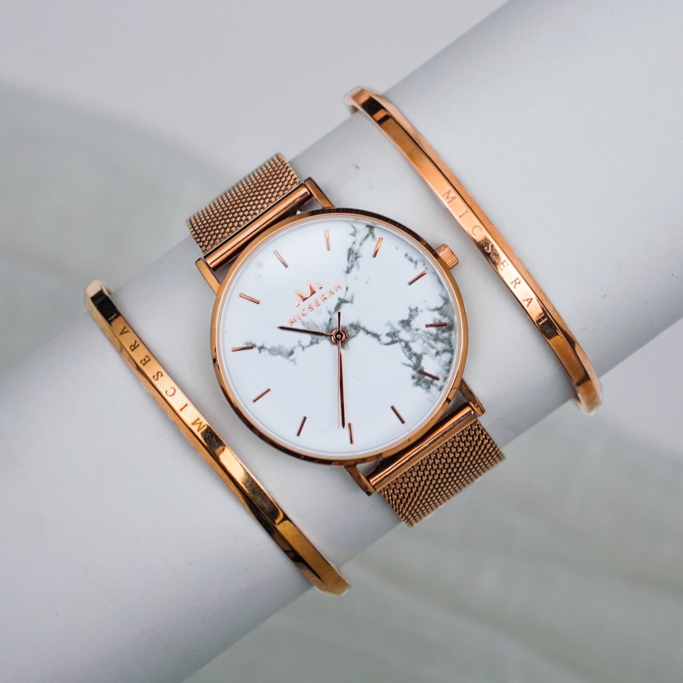 ROSE MARBLE-WITH MESH-White