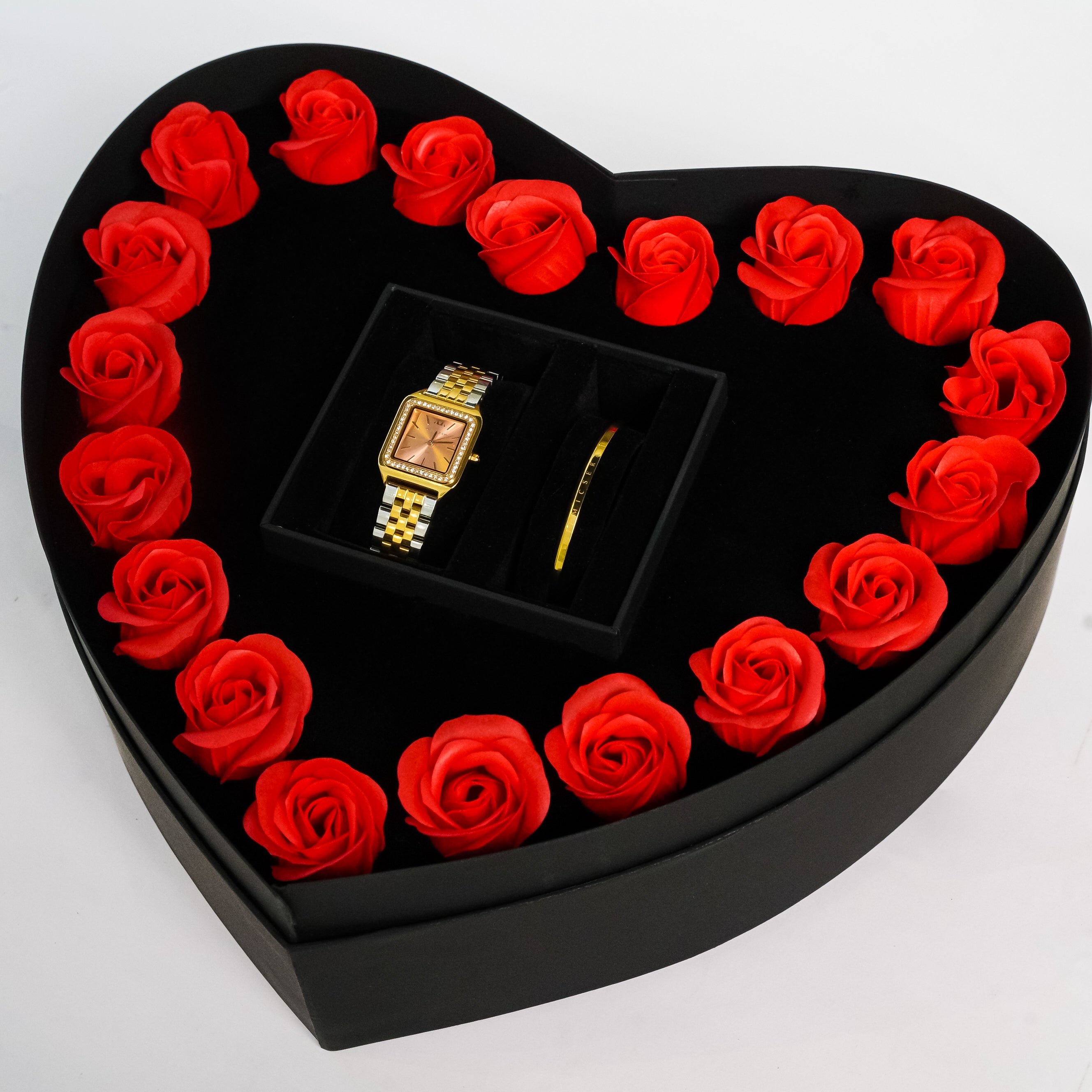 5th Rose Silver × Royal Cuff Rose (With Flower Box)