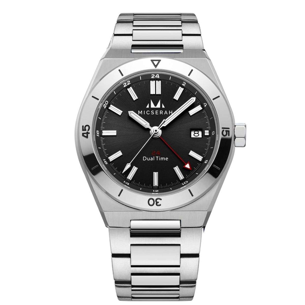 GMT Dual Time - Silver Black