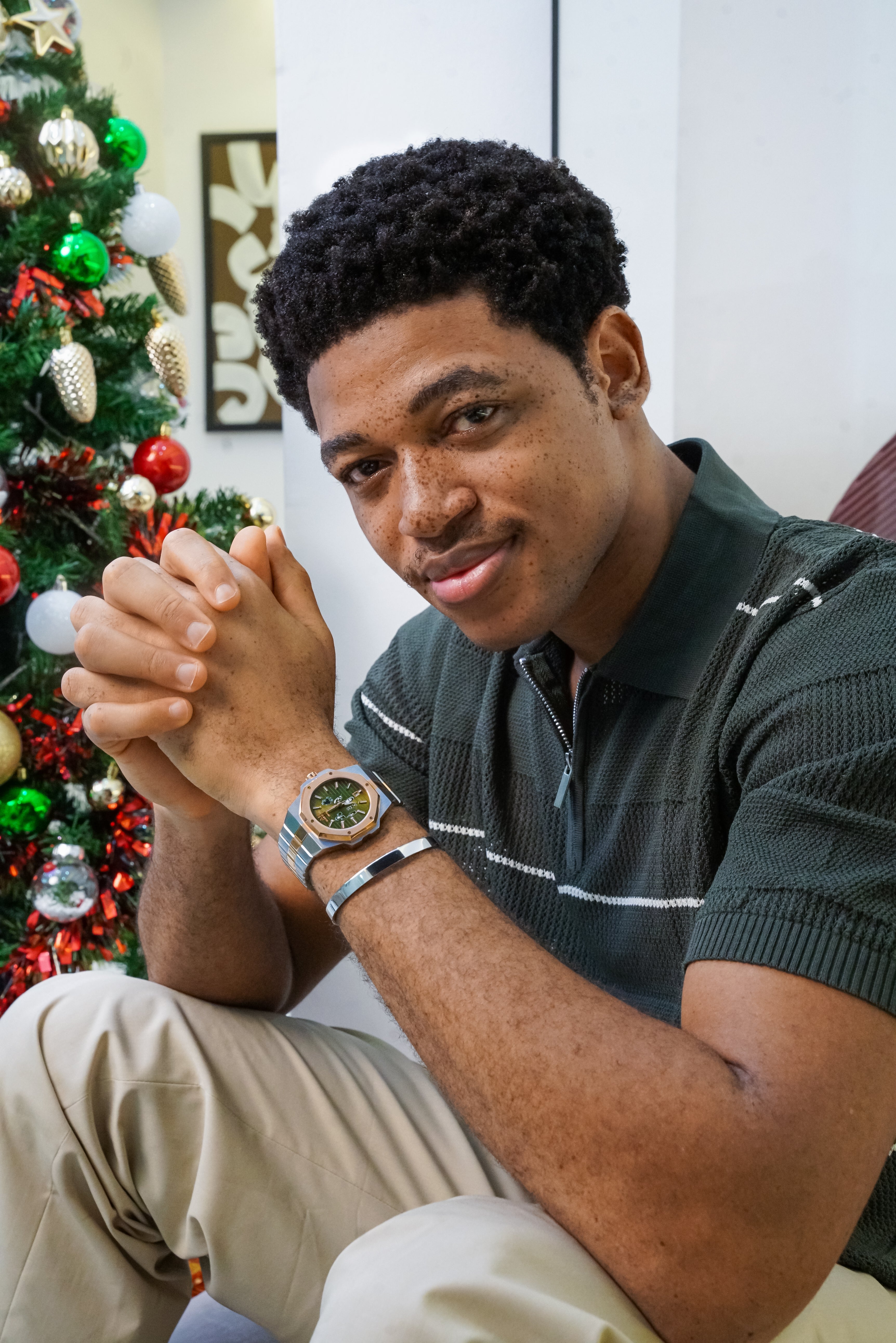 Heritage Green- Silver Rose