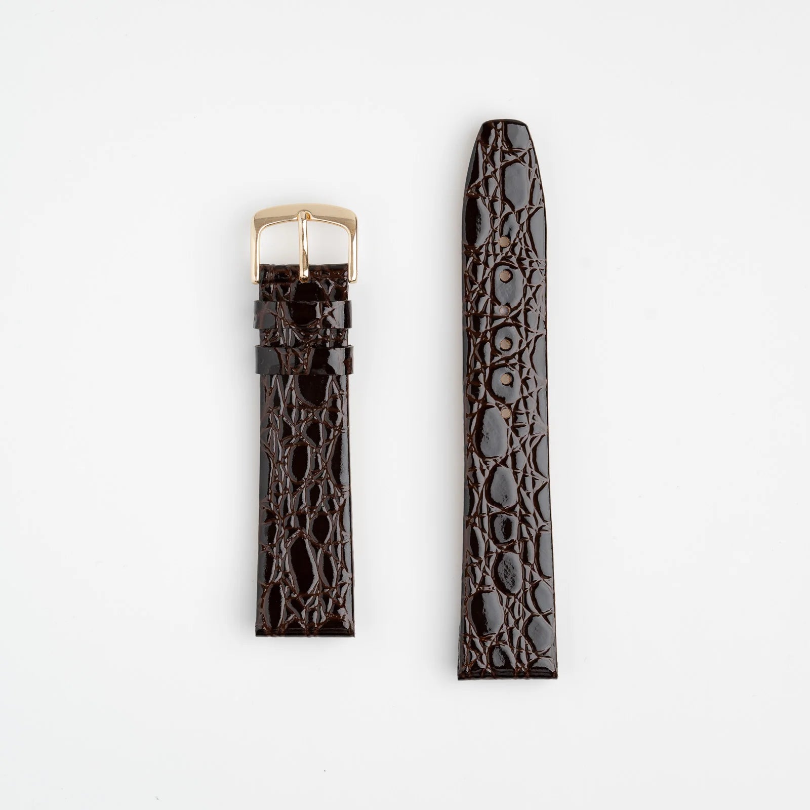 Classic Rose brown leather strap